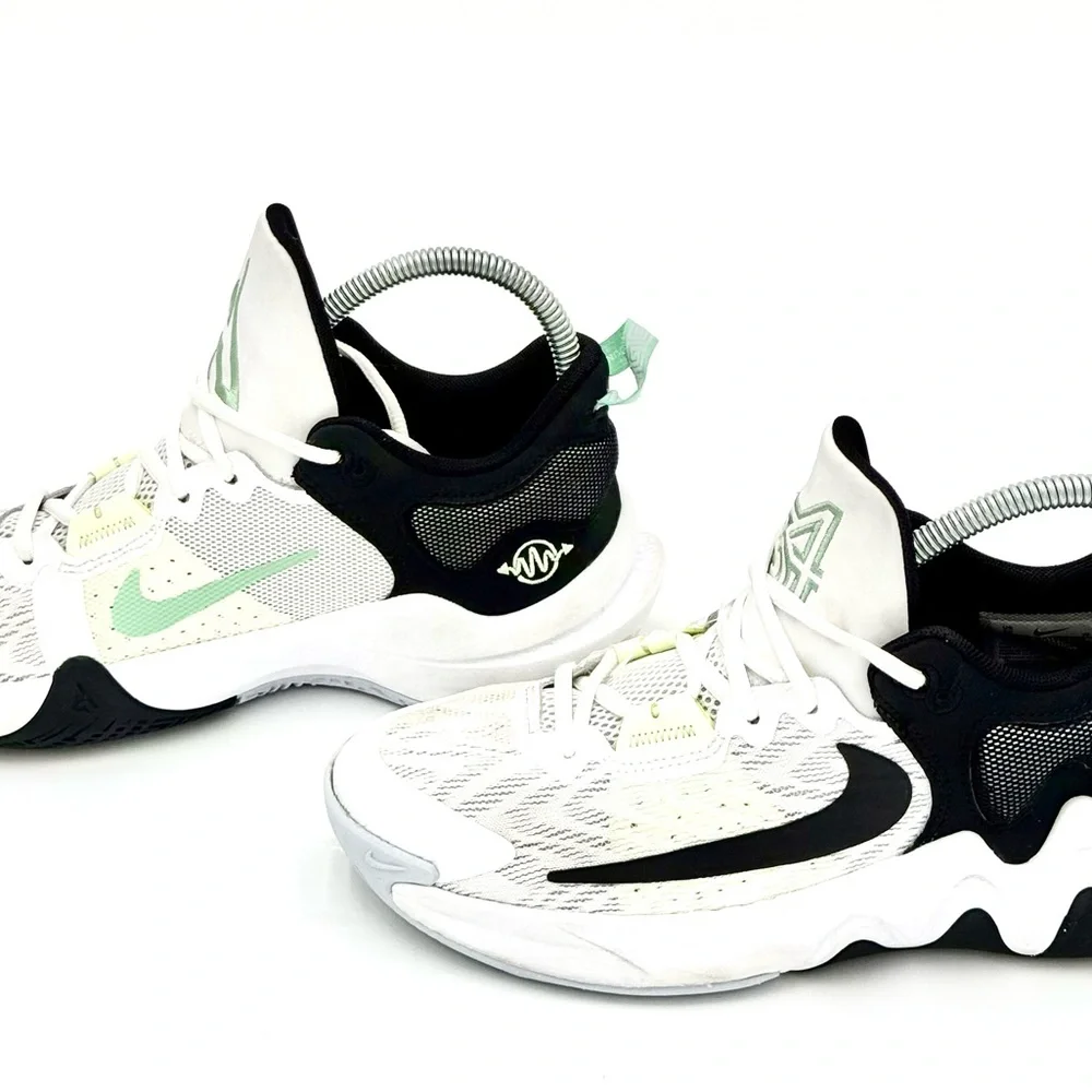 Nike‎ Giannis Immortality 2 White Black Volt  Nike White and Mint Green Sneakers